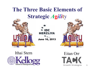 The Three Basic Elements of Strategic Agility