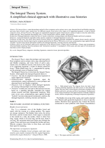 The Integral Theory System. A simplified clinical