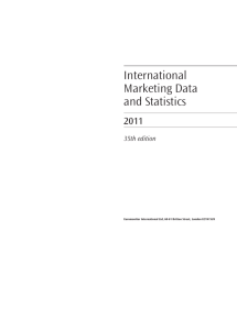 International Marketing Data and Statistics