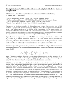 The Optimization of a 4-Element Input Lens on a Hemispherical