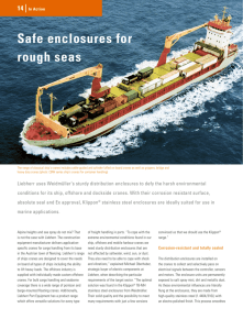 Safe enclosures for rough seas