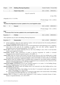 Chapter: 123F Building (Planning) Regulations Gazette Number