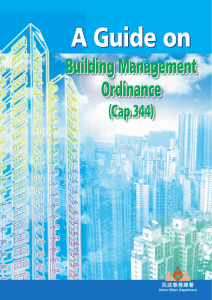A Guide on Building Management Ordinance (Cap. 344)