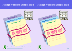 Building New Territories Exempted Houses