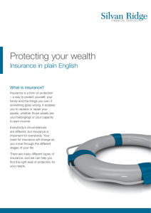 Protecting your wealth: Insurance in plain English