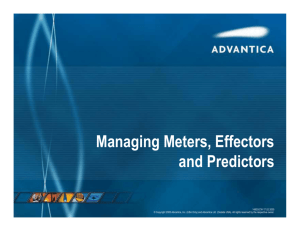 Managing Meters, Effectors and Predictors
