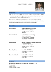 objectives: education - Sur University College