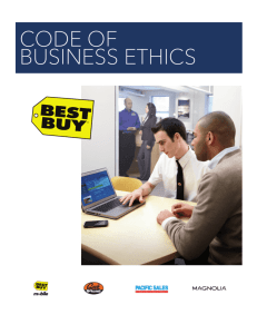 code of business ethics