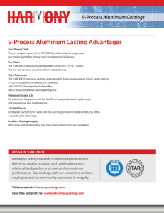 V-Process Aluminum Casting Advantages