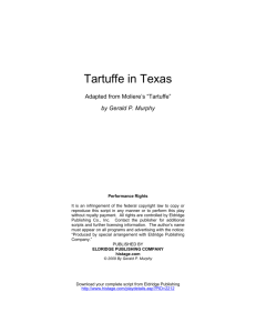 Tartuffe in Texas - Eldridge Plays & Musicals