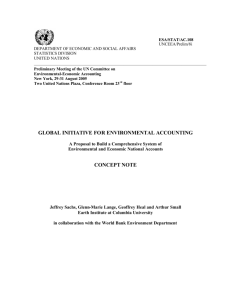 GLOBAL INITIATIVE FOR ENVIRONMENTAL ACCOUNTING