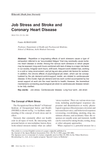 Job Stress and Stroke and Coronary Heart Disease