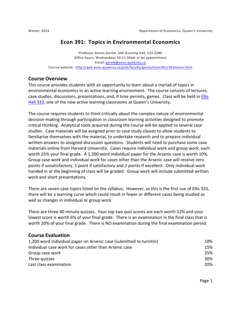 environmental economics essay topics
