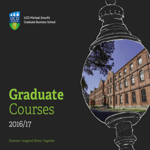 Graduate Courses - UCD Michael Smurfit Graduate Business School