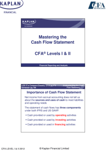 Mastering the Cash Flow Statement CFA® Levels I & II