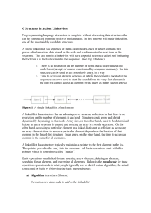 C Structures in Action: Linked-lists No