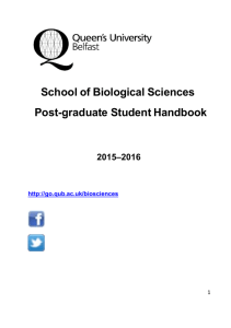 School of Biological Sciences Post