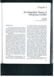 An Integrative Theory of Intergroup Conflict