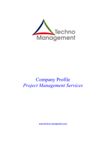 Company Profile Project Management Services