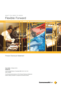 Flexible Forward - Commonwealth Bank of Australia