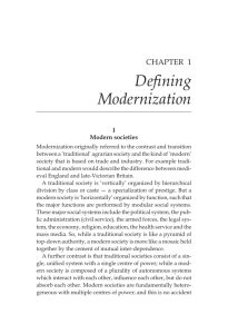 Defining Modernization