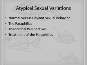 Atypical Sexual Variations