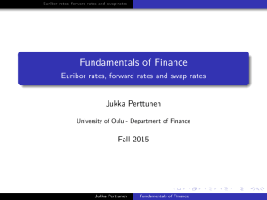 Fundamentals of Finance - Euribor rates, forward - Noppa