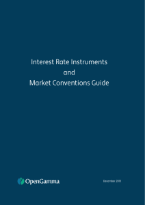 Interest Rate Instruments and Market Conventions