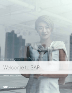 Welcome to SAP