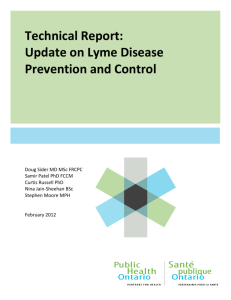 Lyme Disease Report - Public Health Ontario