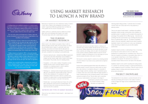 using market research to launch a new brand