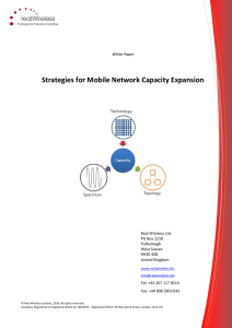 Strategies for mobile network capacity expansion