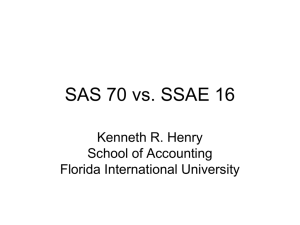 SAS 70 vs. SSAE 16