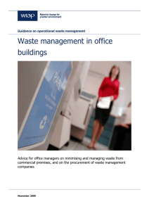 Waste management in office buildings
