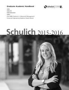 Grad Handbook 2015-16 WEB - Schulich School of Business