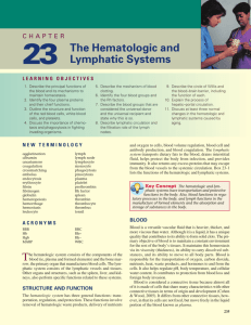 23 The Hematologic and Lymphatic Systems