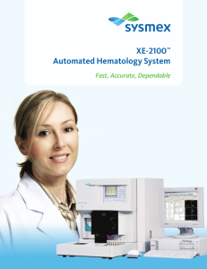XE-2100™ Automated Hematology System