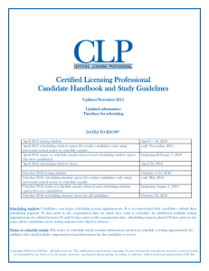 Certified Licensing Professional Candidate