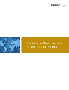 The Impact of Global Laws on a Records Retention Schedule