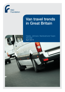 Van travel trends in Great Britain