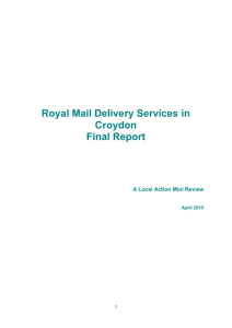 Royal Mail delivery services in Croydon