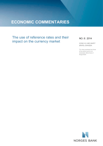 The use of reference rates and their impact on the currency market