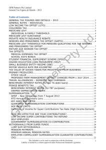 Table of Contents - GPB Partners Pty Ltd
