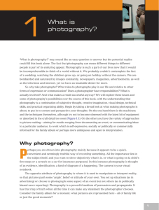 1. What is photography? - Santa Reparata International School of Art