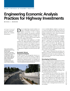 Engineering Economic Analysis Practices for Highway Investments