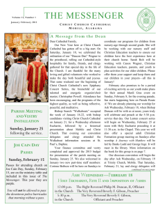 Jan-Feb 2015 issue of The Messenger.