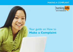 Making a Complaint