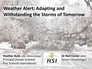Weather Alert: Adapting and Withstanding the Storms of Tomorrow