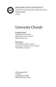 University Chorale - BYU Arts