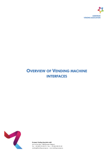 overview of vending machine interfaces